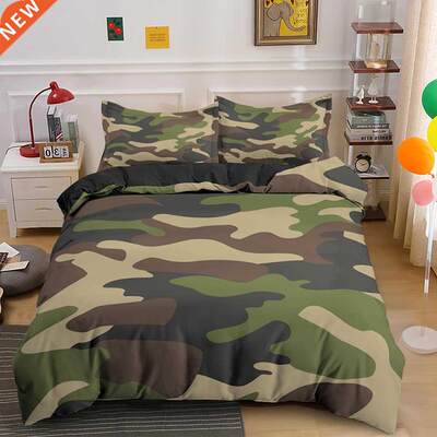 Home Textile Cool Boy Girl Kid Adult Duver ver Set Camouflag