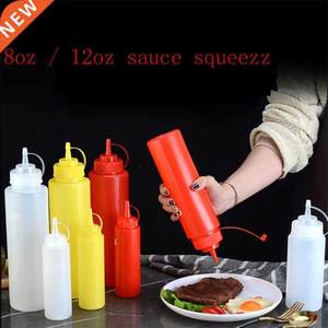 Squeeze Squirt Condiment Boles with Twist On Cap Lids Ketc