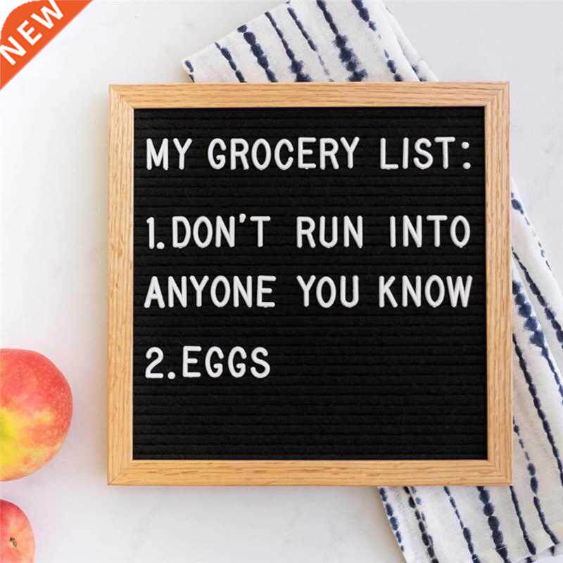 home decorative board oak frame white letters symbols number