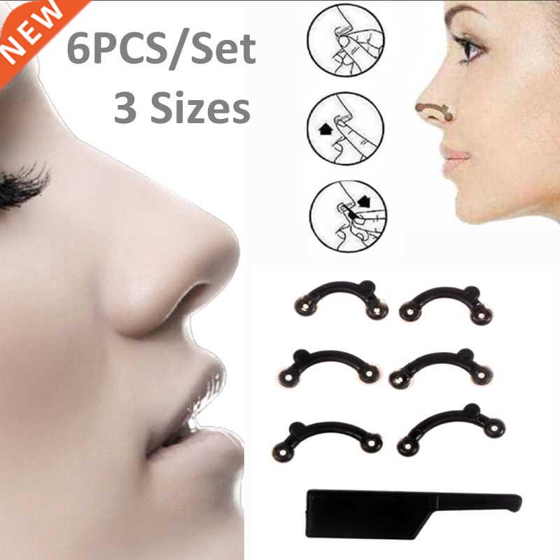 6Pcs/Set  Sizes Nose Up Lifting Bridge Shaper Nose Clip Nos