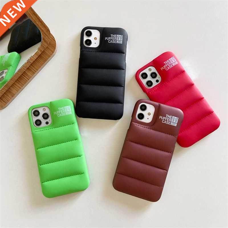 fashion brand down jacket phone case for iphone 13 12 11 pro