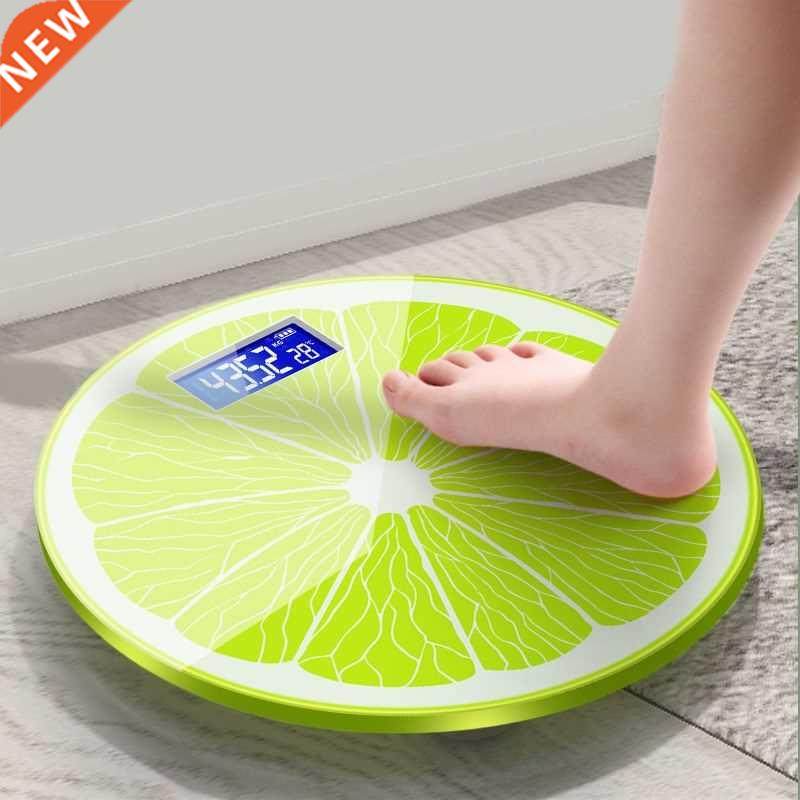 cartoon lemon pattern bathroom scales for weighing body weig