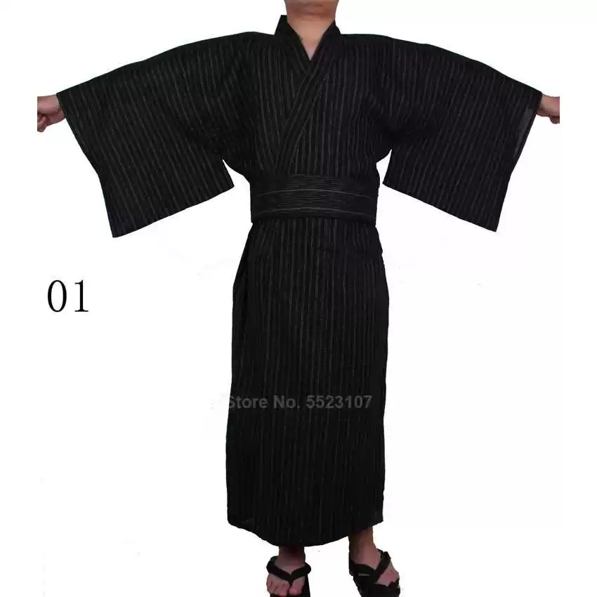 Японское кимоно Yukata для мужчин, 95% хлопок, одежда