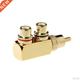 Audio video and tee male RCA connector Copper