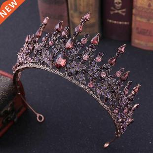 Tiaras FORSEVEN Crowns Headbands Vintage Crystal Baroque New