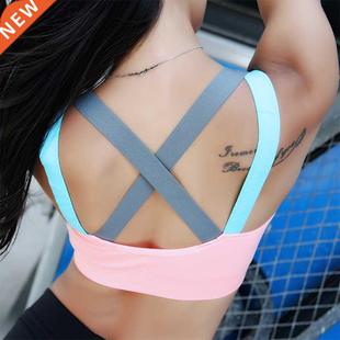 Yoga Gym Bra Bras Crop Tops Sport Cross For Women Sports