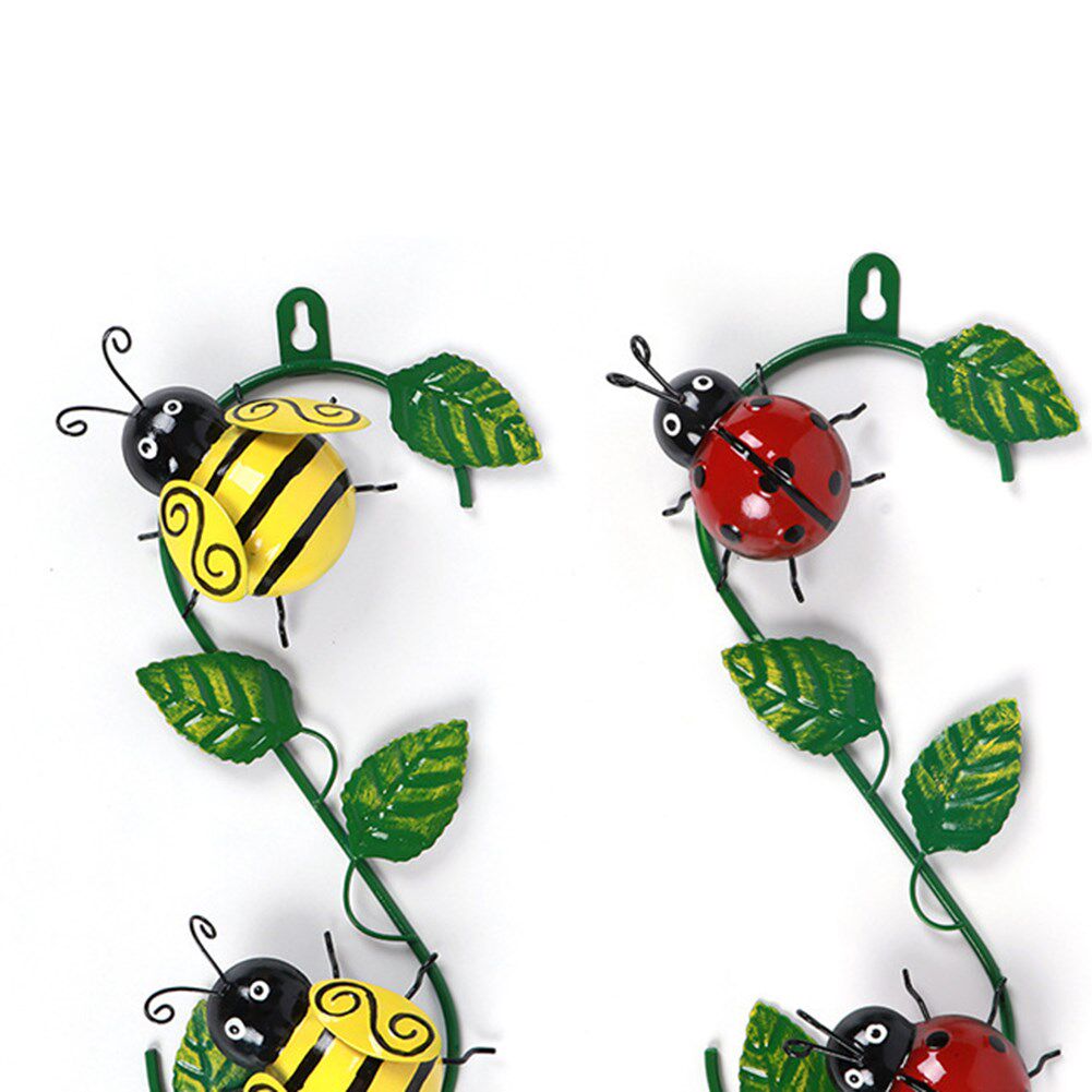 metal iron ladybug figurine wall hanging simulated insects l