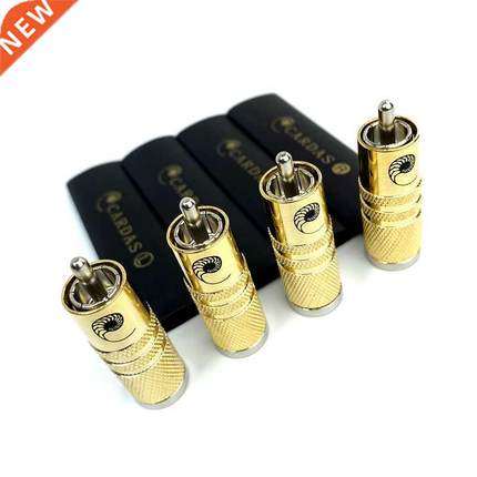 4Pcs/lot Audiophile RCA Plug Cardas SRCA HiFi Audio Cable Ad