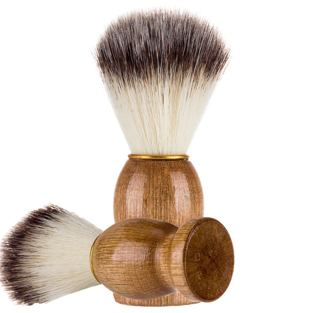 men boyt facial hair beard soft bristle shaving brush flame
