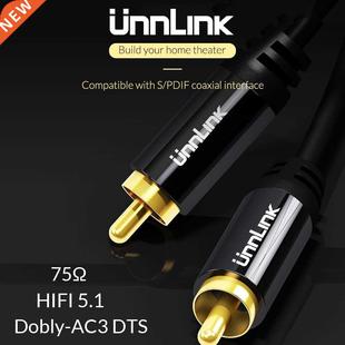 RCA Stereo 5.1 Unnlink Coaxial SPDIF Male HiFi Cable