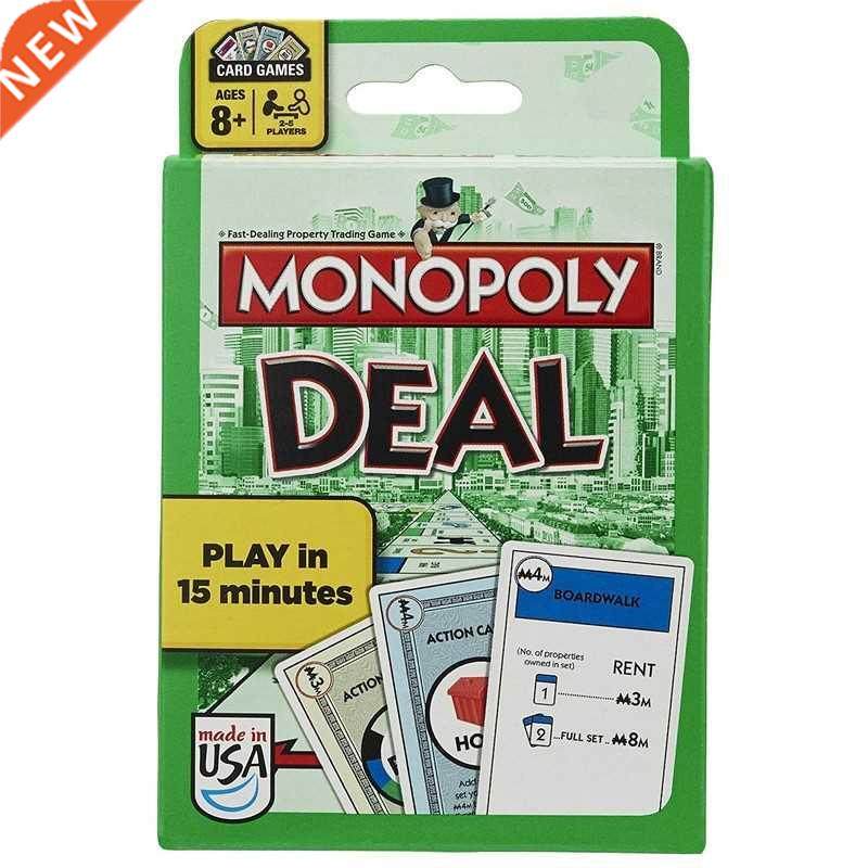 english version monopoly deal card play card toy puzzle fam