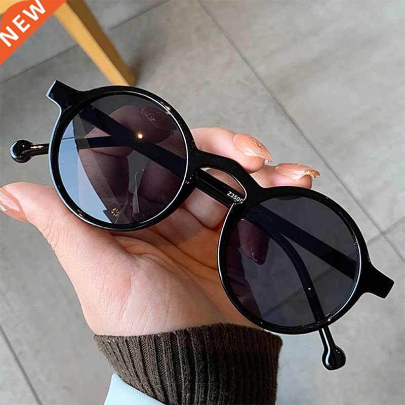 zuee vintage round sunglasses women men classic brand leopar