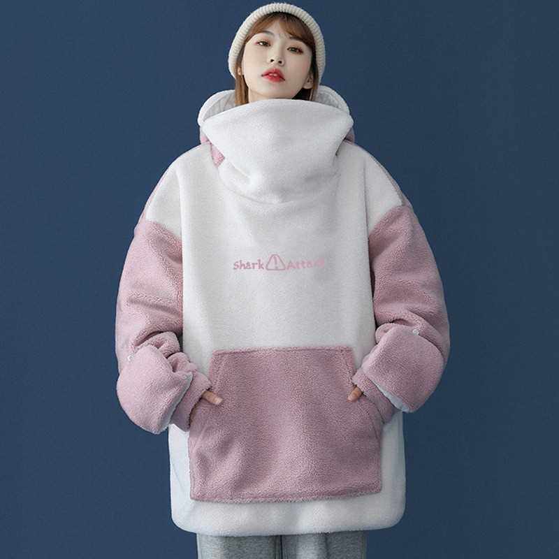 CHRISTMAS 2022 OVERSIZED HOODIE COUPLE OUTFIT LAMBSWOOL OVER