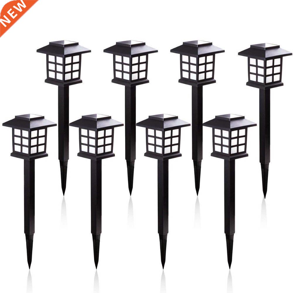 2/4/6/8pcs Led Solar Pathway Lights Waterproof Outdoor Solar