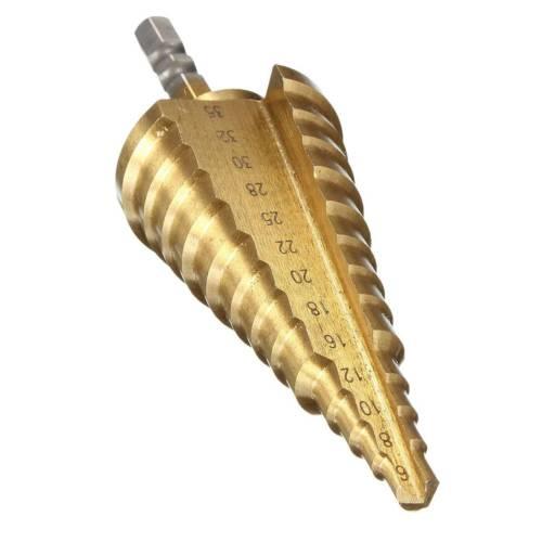 635MM Plating HSS 13 Step Cone Drill Bit Titanium Hole Cutte