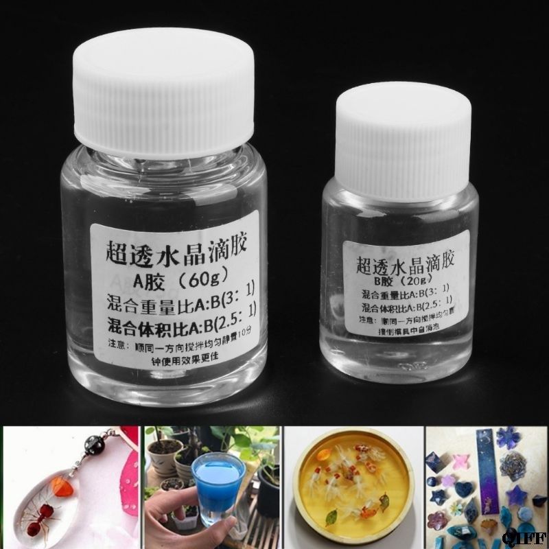 ultra-transparent ab crystal glue two component epoxy resin