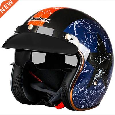 JK510 Motorcycle 3/4 Half Helmets Retro Open Face Protection