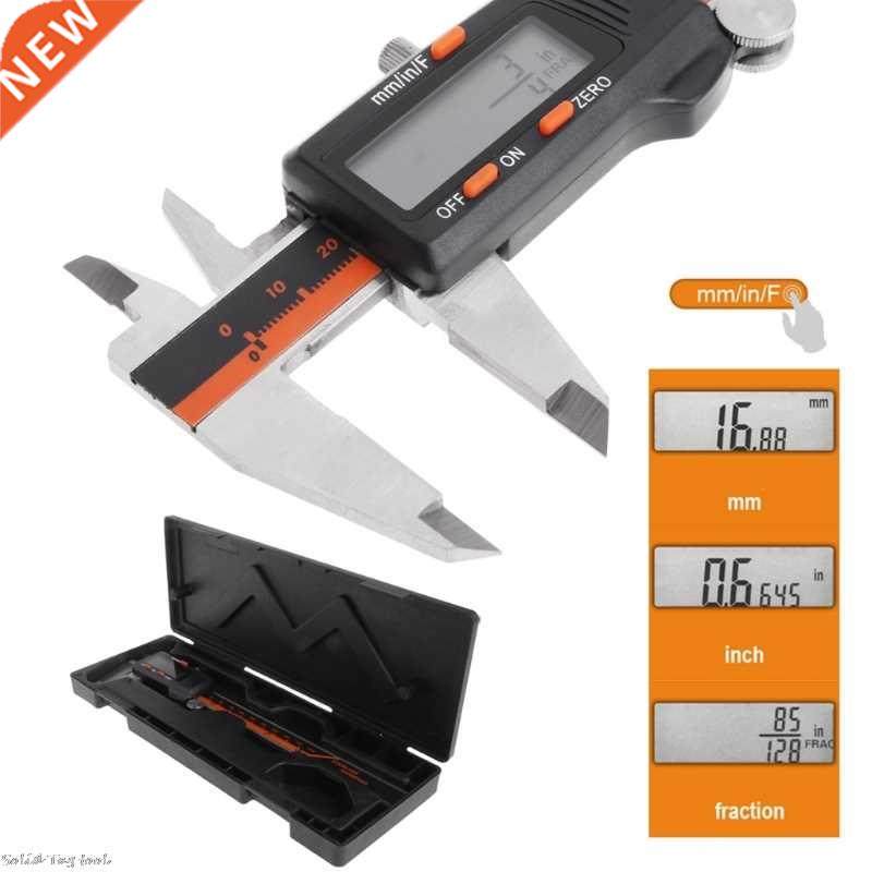 stainless steel digital caliper 150mm 6 inch fraction / mm