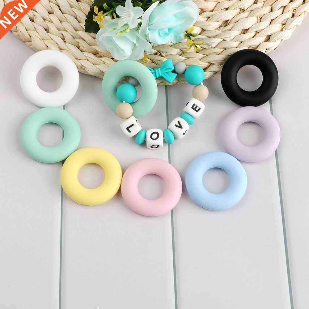 teething ring 42mm food grade teething necklace toy baby pro