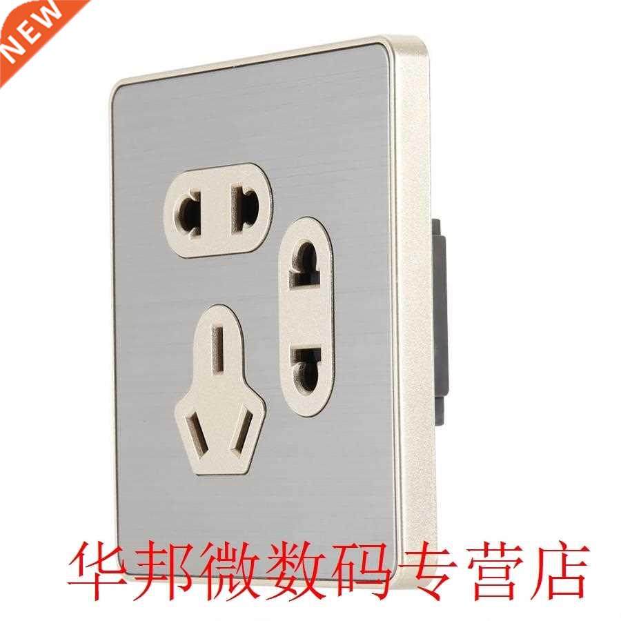 250v wall socket outlet household stainless steel seven hole