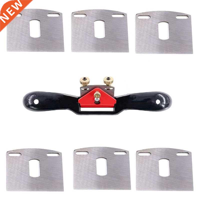 adjustable spokeshave wth flat base and metal blade wood wo