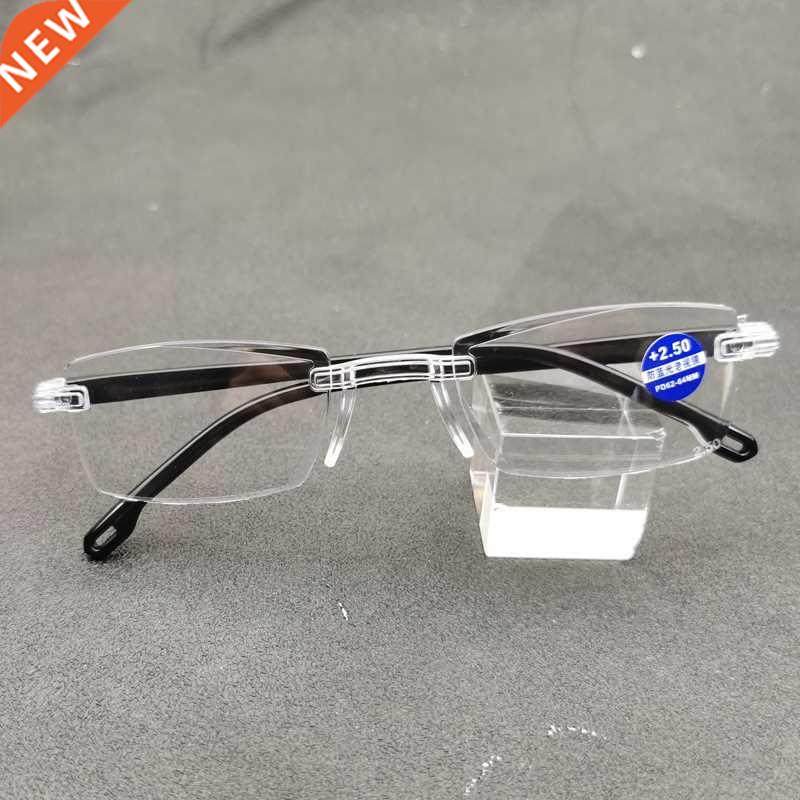 anti blue ray reng glasses men women rimless cutting pres