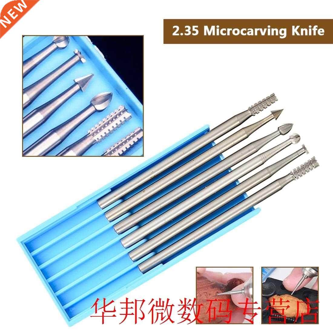 6pcs steel polishing grinding burs carving burs with 2.35mm