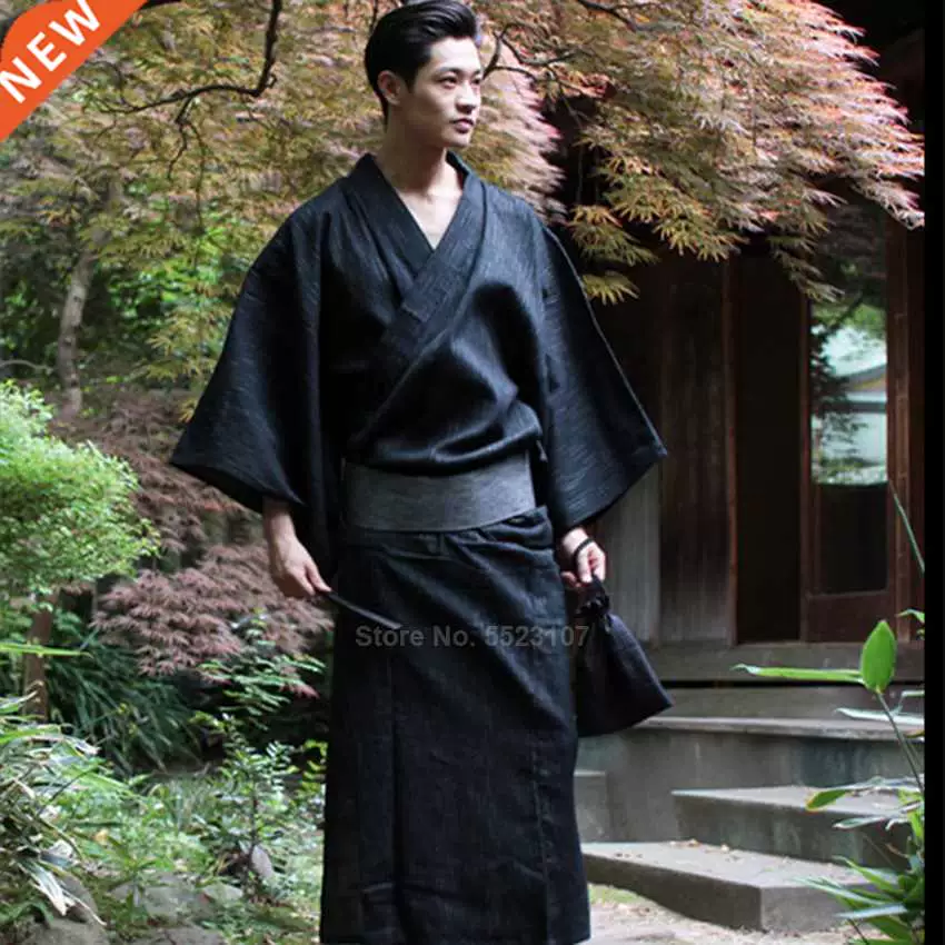 Японское кимоно Yukata для мужчин, 95% хлопок, одежда