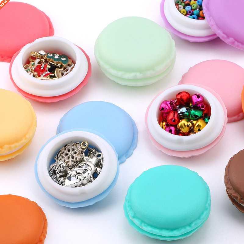 3pieces/lot candy color Macarons storage box portable Mini g