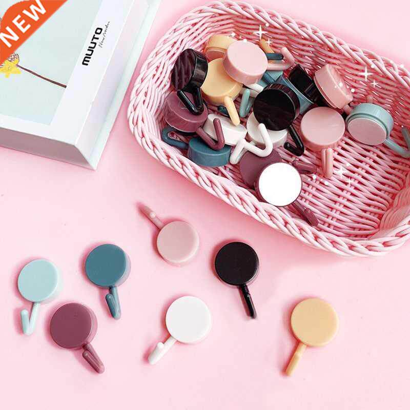 2pcs/lot hook plastic door hanger self adhesive wall hanger