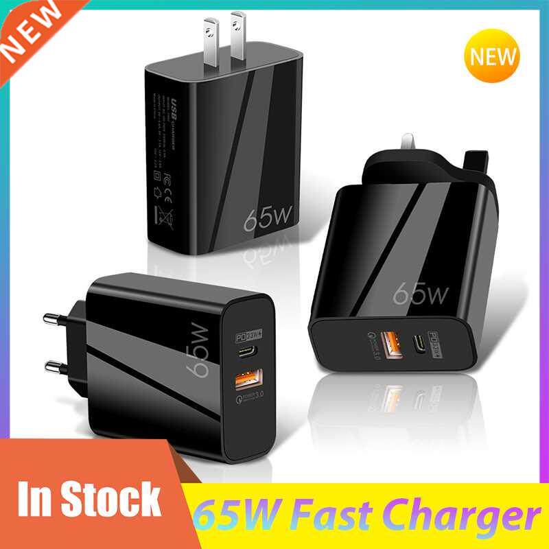 65w usb c fast charger quick charge .0 qc.0 qc pd.0 pd us