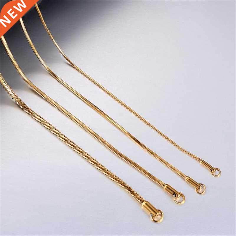 ason inoxidable gold chains 1mm 2mm mm classic style snake