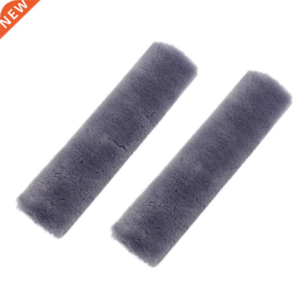 2pcs Soft Car Seatbelt Cover Sheepskin Seat Belt Pillow Pad