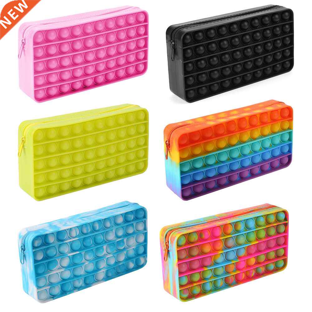 new popper pencil case push bble fidget toys simple dimple
