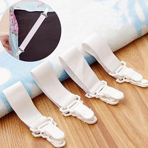 4Pcs/Set Bed Sheet Mattress Blankets Elastic Grippers Fasten