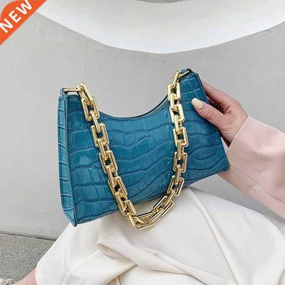 Crocodile Pattern Zipper Handbags New Fashion Texture Emboss