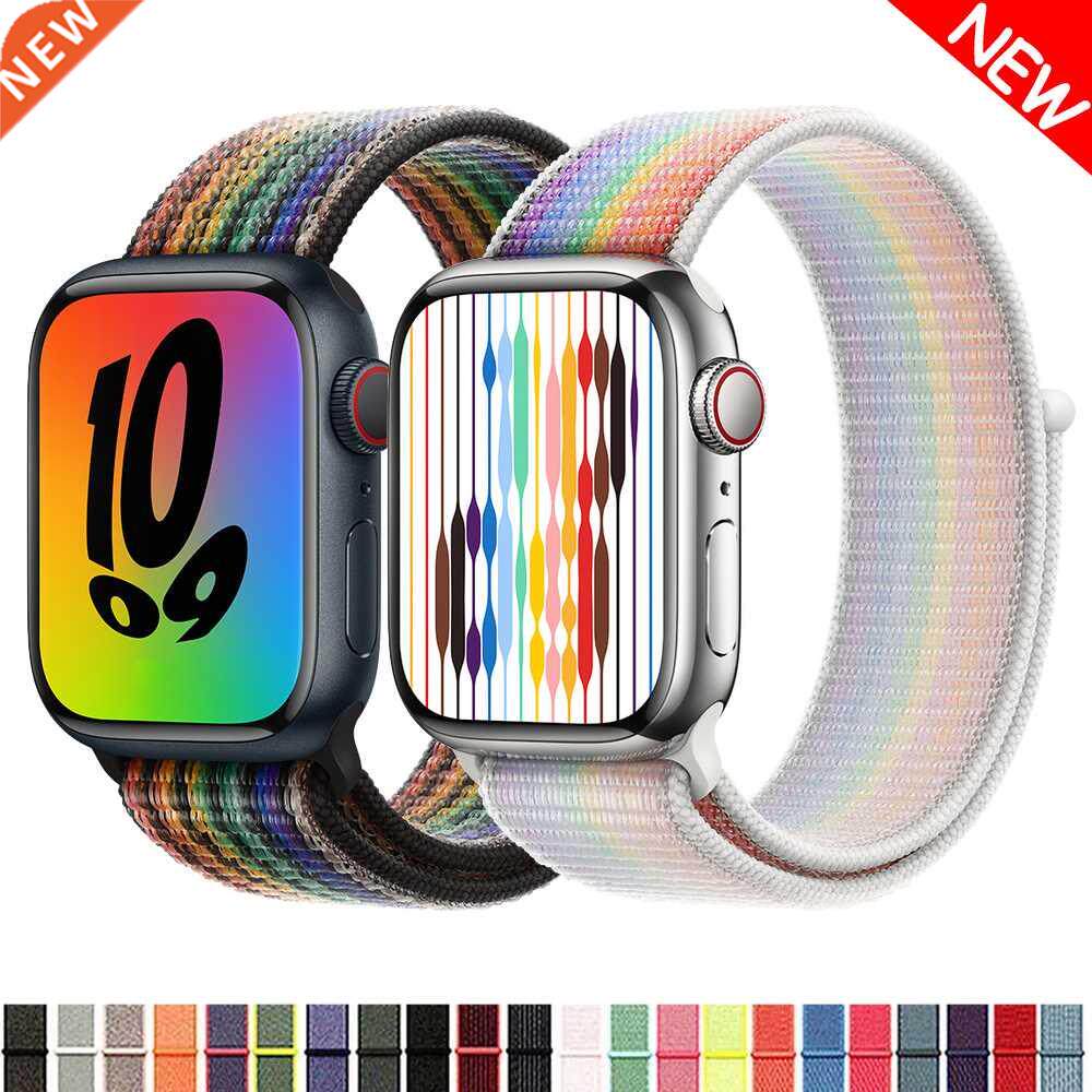 nylon strap for apple watch band 44mm 40mm 45mm 41mm 42mm 38