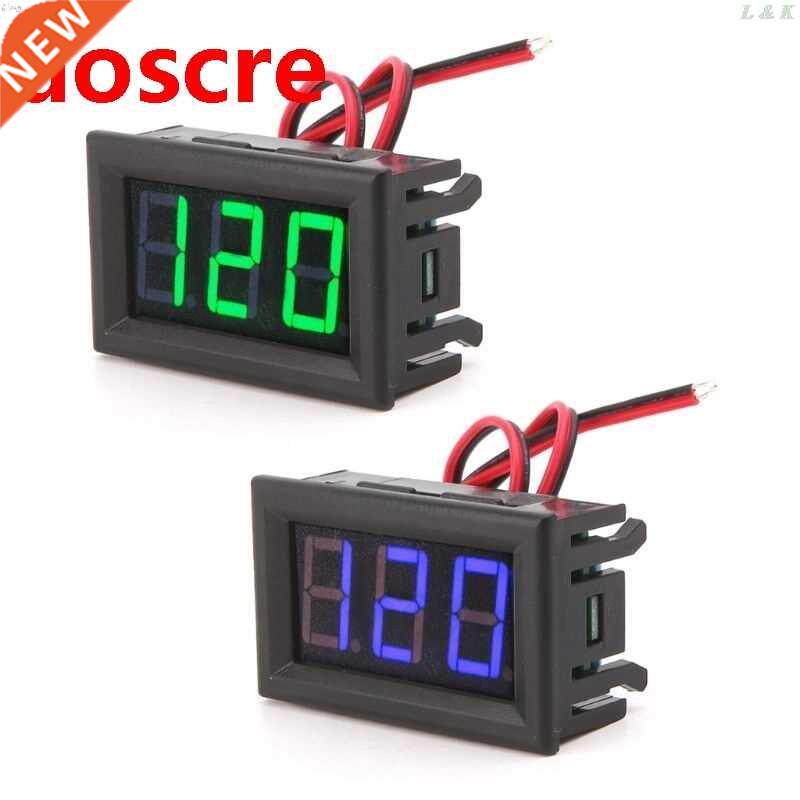 ac 70-500v digital voltmeter led display panel 2 wire volt v
