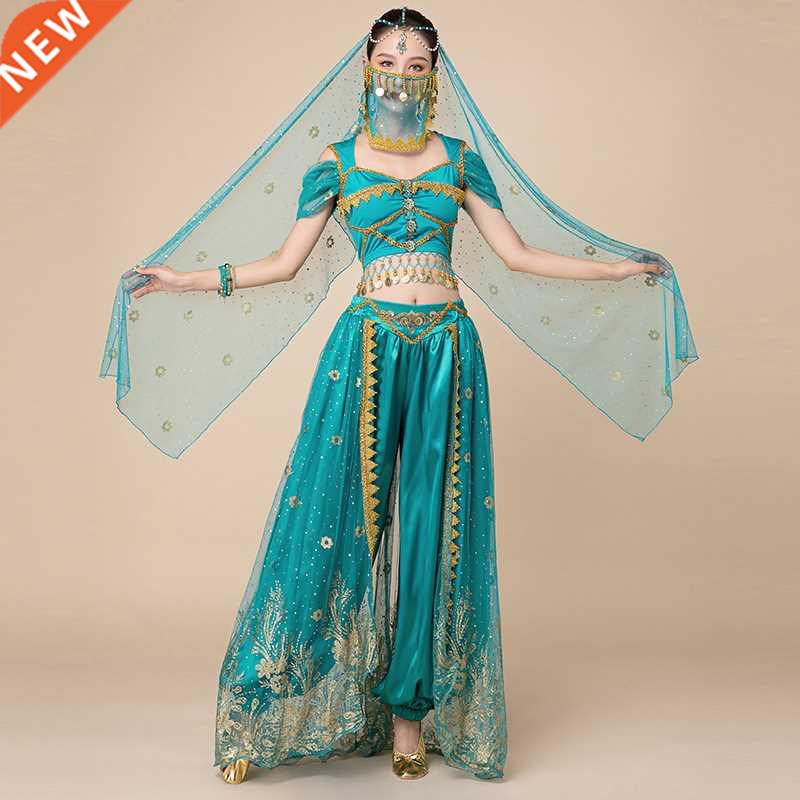 Festival Arabian Princess Costumes Indian Dance Embroider Bo