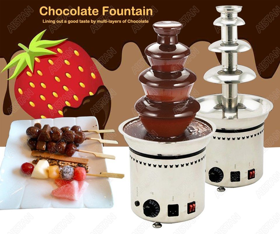 dh296 4/5/6/7 layers electrical chocolate fountain chocolate