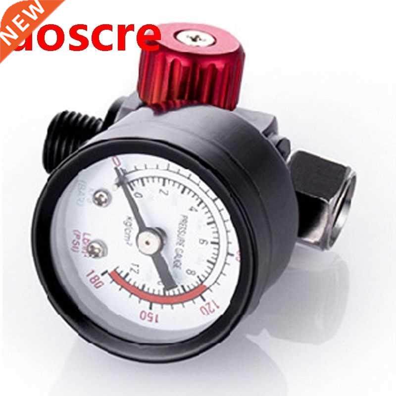 pneumatic airbrush air pressure gauge 0-140 psi oil water tr