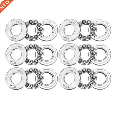 6pcs 51203 Single Direction Thrust Ball Bearings 17mm x 35mm