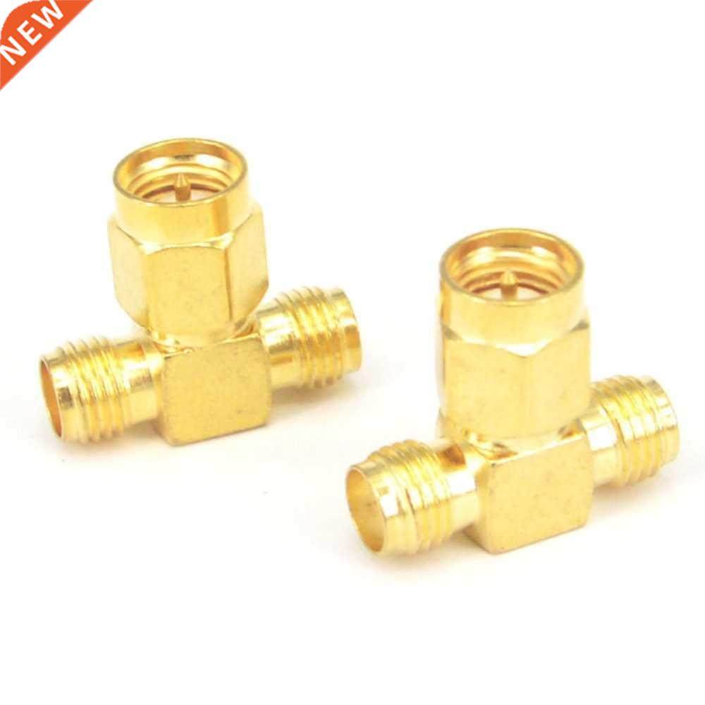 3 way splitter sma male to two sma female triple t rf adapte