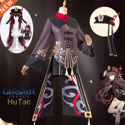 Genshin Impact Hutao Cosplay Costume Uniform Wig Cosplay Ani