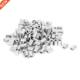 Ferrules 1mm Sleeves Silver Wire 100 Pcs Steel Rope Aluminum