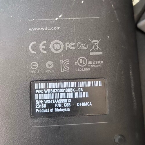 WD西数1TB移动硬盘，外观成色不错，功能完好。带数据线，即 议价图片