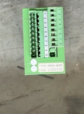 菲尼克斯控制模块，型号BGE 6007。绿色外壳，接线端子完 议价