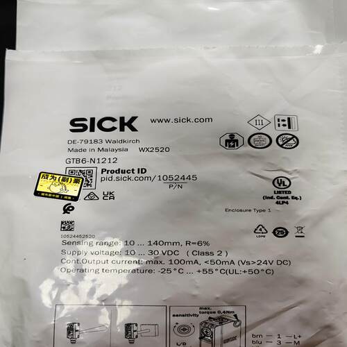 马来西亚SICK西克GTB6-N1212光电传感器，(议价）