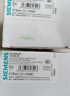 西门子交流接触器3TB44 22-OXMO，有2个，60 议价