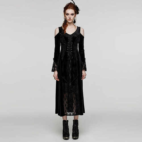 宫廷复古蕾丝长裙华丽哥特GOTHIC